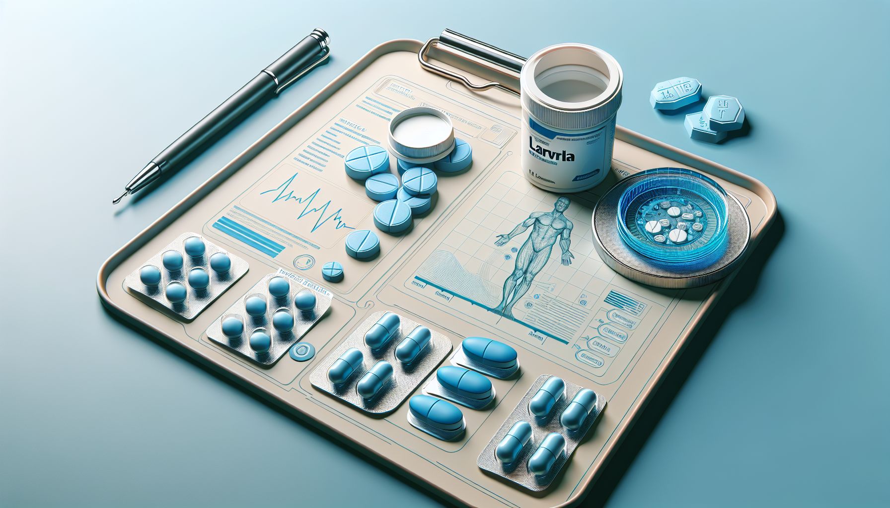 Image of Levitra packaging and pills